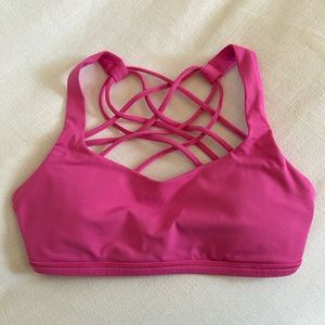 Lululemon sonic pink free to be wild bra